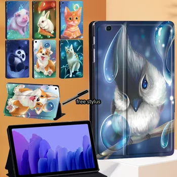 Gyvūnų Serijos, Tablet Stand Padengti Case for Samsung Galaxy Tab A7 2020 10.4 Colių SM-T500 SM-T505 Apsaugos Atveju