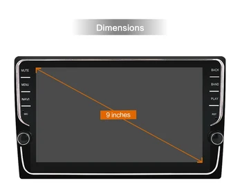 8inch Dvigubo Din Car Multimedia Player Automobilio Radijas Stereo integruota DSP Carplay Android 10.0 RDS Vairas Kontrolės DAB OBD