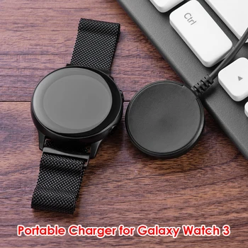 1m Įkroviklio Kabelį Wireless Charging Dock Laidas Samsung Galaxy Žiūrėti 3 Aktyvus 1 2 Smart žiūrėti USB Maitinimo Laikiklio Adapteris