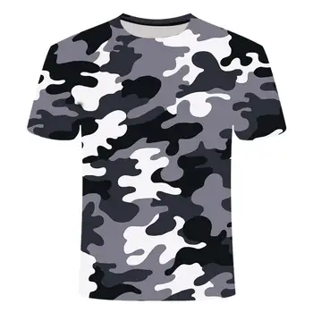 Naujos Lauko Greitai -Džiovinimo T-Shirt Vyrai Taktinis Kamufliažas ilgomis Rankovėmis Apvalios Kaklo Sporto Karinės Marškinėliai Camo 3d Marškinėliai