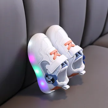 Mielas Disney Micky Klasikiniai Batai Vaikams, Minkštas Žėrintis LED Apšvietimas Sportbačiai Vaikai Aukštos Kokybės Sportiniai Bateliai Mergaitės Berniukai
