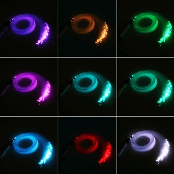 Automobilio Salono Dekoratyvinis 16 Spalvų Žvaigždėtas Dangus Šviesos RGB LED Fiver Regos Automobilio Stogo RF Nuotolinio Valdymo Star Light su 