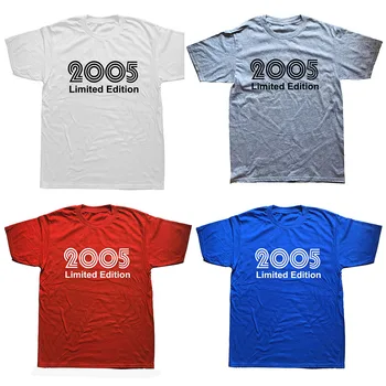 2005 Limited Edition Juokinga Grafinis T-Shirt Mens Vasaros Stiliaus Mados Trumpomis Rankovėmis, Negabaritinių Streetwear T Shirts