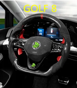 Volkswagen Golf 8 MK8 GTI R golf8 modifikuotų shift irklas anglies pluošto CC speciali vidaus apdaila, automobilių reikmenys