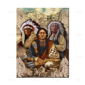 - Vietinis Žmogus - Amerikos Indėnų, Vietinių Vyras, Amerikos Indėnų Mylėtojas, Derliaus Plakatas, Namo Apdaila, Sienos Meno Spaudiniai