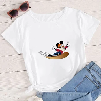 Disney Mickey Mouse Ropa Tumblr Mujer Estetinės Drabužius Juokinga T Marškinėliai Moterims 2021 Nauja Siunta Merginos Gali Padaryti Bet Ką, Mados