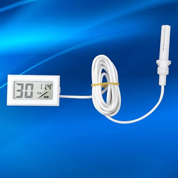 Naujas Nešiojamas Mini LCD Termometras su Drėgmėmačiu Temperatūros Drėgmės Matuoklis Zondas