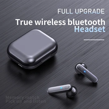 Belaidės Ausinės TWS Bluetooth5.0 Žaidimą Ausinės HiFi IPX7 atsparus Vandeniui Ausinių Skaitmeninis LED Ekranas Sportas 5.0 
