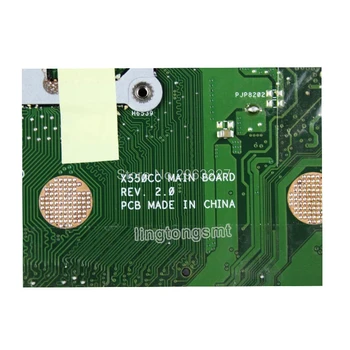 X550CA nešiojamas mothebroard Už Asus A550C X550CC R510C Y581C X550C X550CL X550CA su i5-3337U 4GB HM76 Plokštės Lustų rinkinys