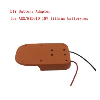 Baterijos Adapteris AEG/Ridgid Baterija PASIDARYK pats 18V Power Tool Baterijos, Keitiklis 12 Awg Laidai Jungtis Perskaičiavimo su Tvirtinimo Skylėmis