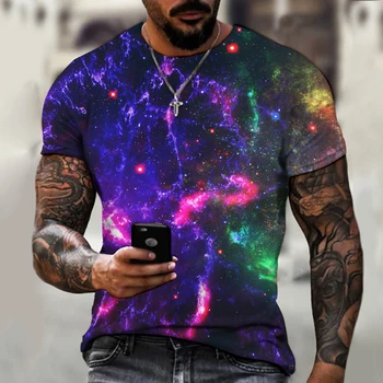 Nauja Erdvė, Galaxy Planetą Visatoje 3D atspausdintas Vaikų marškinėliai vaikams Sky Star 3D atspausdintas kietas viršūnes berniukų, mergaičių mados streetwear