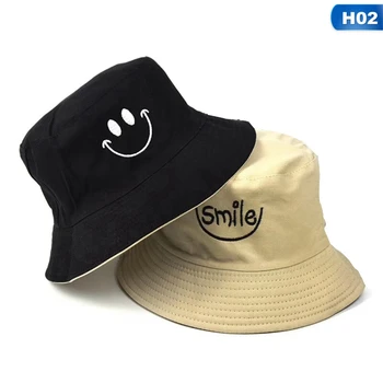 Smiley Kubo Viršų Skrybėlę, Veiduką Kubo Viršų Skrybėlę, BOB Stiliaus, Hip-Hop Stilius, Unisex