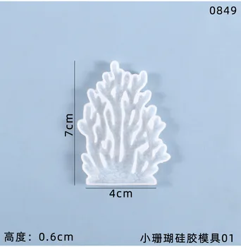 Koralų Lentelė Silikono Formos Dėklas Kūrybos Papuošalų, Kristalų Epoksidinės Pelėsių 