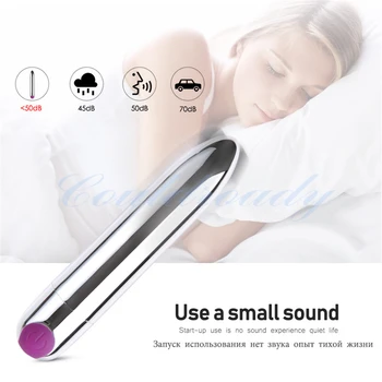 Galingas 10 Greičių Mini Vibratorius Kulka Sekso Žaislai Moters G-Spot Klitorio Stimuliatorius USB Įkrovimo Moterų Makšties Masturbator