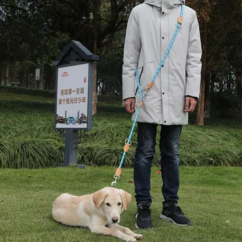 Šuo Pavadėlio Balnai Šuo Walker Šunims, du kartus Pavadėlio laisvų Rankų Diržas Šunims Vaikščioti Daugiafunkcinis Grandinės Naminių Reikmenys Diržas