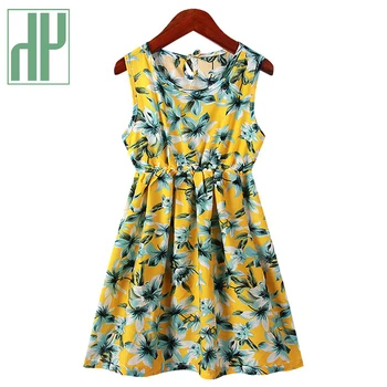 HH Baby Girl Dress 2021 M. Vasarą Mergaičių Suknelės Rankovių Spausdinti Gėlių Vaikų Drabužiai, vaikiški Drabužiai Mergaitėms Suknelės Paaugliams