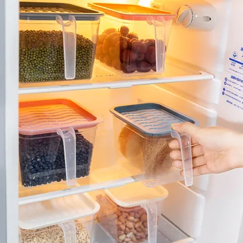 Virtuvės Šaldytuvas Organizatorius Laikymo Dėžutė Su Rankena Maisto Konteinerį Plastikinius Išlaikyti Kiaušinių, Žuvies, Vaisių, Šviežių Šaldytuvas Organizatorius Namuose