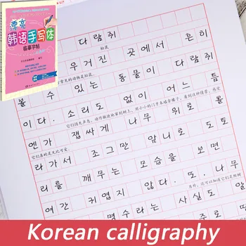 Mokymosi Korėjos Kaligrafijos Sąsiuviniai Gražus Ranka Oficialiai Mielas Stilius Libros Raštinės Popieriaus Quaderno Vaikų Meno Korėjos