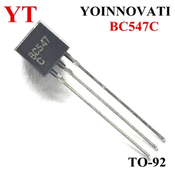 100vnt/daug BC547C BC547 TO-92 IC Geriausios kokybės