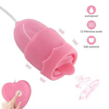 Klitorio Stimuliatorius Liežuvio, Burnos Lyžis Vibratorių USB Power 12 Greičiu Sekso Žaislai Orgazmo-Masturbacija Moterų Seksualinės Parduotuvė Vibratorius