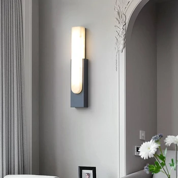 Darhyn Šiuolaikinės Dervos LED Siena Šviesos gyvenamojo kambario, Vonios Sienelės Sconce Aukso Baltas Juodas Žalias Metalo Miegamojo Sienos Lempa Namų Deco