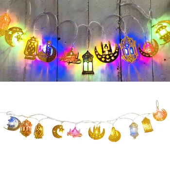 5-pažymėjo Star Light Musulmonų Dekoratyvinis LED String Lempos Eid Al-Fitr Dekoratyvinis Styginių Šviesos Ramadanas Dekoratyvinis Apšvietimas