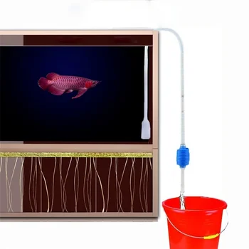 1pc Plastikinis Akvariumo Sifono Vamzdelis Žuvų Bakas Švaresnis Smėlis, Filtras, Vandens Keitimo Įrankis 143cm