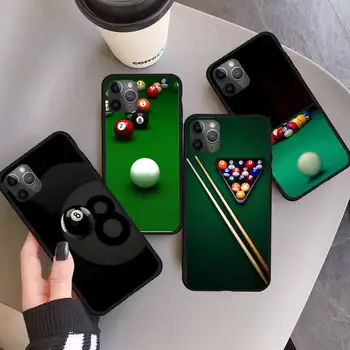 Stalo žaidimas Biliardas Kamuolius modelio Telefono dėklas skirtas iPhone 11 12 pro XS MAX 8 7 6 6S Plus X 5S SE 2020 XR