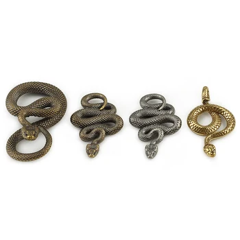Įvairių Stilių Žalvario Gyvatė Raktų Žiedas Boa Key chain Lauko Priedai EDC Copper Gyvatė Automobilių Kabinti
