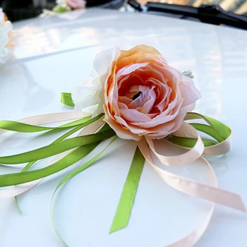 Vestuvinių automobilių papuošimas, gėlių Traukti Lankas Juostelės Dovanų Gimtadienio Tiekimą Namų Puošybai 