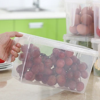 Virtuvės Skaidrus talpinimo Šaldytuve Organizatorius Maisto produktų Laikymo Dėžutė Erdvė Užsklanda Daržovių ir vaisių stalčiai Šaldiklyje Šviežių laikyti Sandariose Dėžutėse
