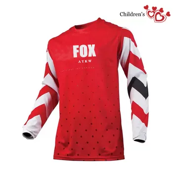 Fox MTB T-Shirts 2021 Naujų Vaikai Quick Dry Motokroso Jersey Downhil Kalnų Dviračių Marškinėliai Motociklas Drabužiai