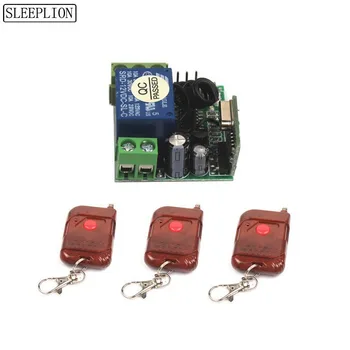 Sleeplion 433MHz Universalus Nuotolinio Valdymo 12V Mini Relay Belaidžio tinklo Jungiklis Kontrolės Power LED Lempos Kontrolierius Imtuvas Siųstuvas