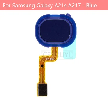Originalus Home Mygtuką pirštų Atspaudų Mygtuką Flex Kabelis Samsung Galaxy A21S A217 - Mėlyna