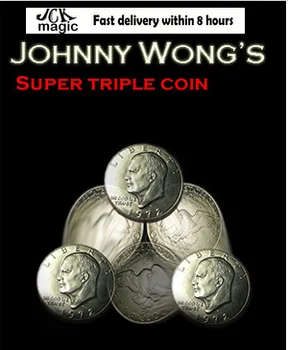 Super Triple Monetų Johnny Wong Magija Gudrybės