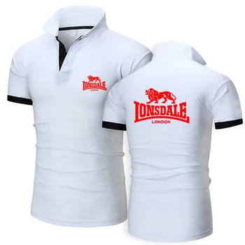 Lonsdale 2021 m. Vasaros Nauji Polo Marškinėliai, vyriški Marškinėliai trumpomis Rankovėmis Mados Prekės ženklo Plonas, Patogus, Kvėpuojantis Polo Marškinėliai, vyriški Marškinėliai