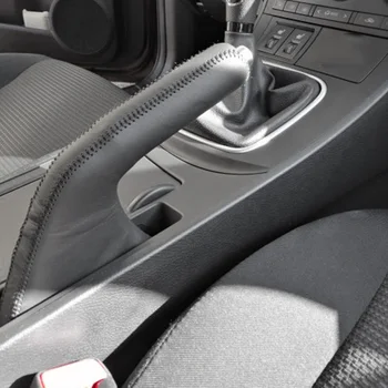Automobilių Odinė rankinio stabdžio Padengti rankinio stabdžio Rankenos Dangtelis Mazda 3 2011