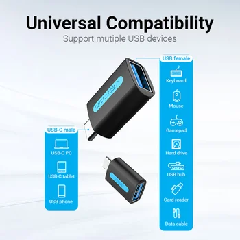 Paj USB C OTG Adapterio Greitai USB3.0 C Tipo Adapteris MacbookPro Xiaomi 