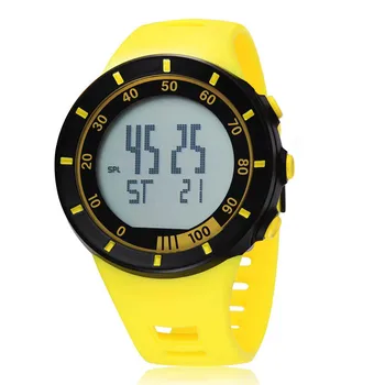 Sporto Laikrodžiai OHSEN Skaitmeninis LED lauko vyrų, moterų, Chronometras, nardymas Geltona mados silikono apyrankę Unisex žiūrėti reloj hombre