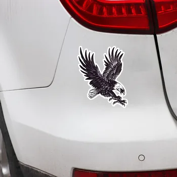 13.3 cm * 16.4 cm Ranka-dažytos Sparno Mosto Erelis PVC, atsparus Vandeniui, Saulės Decal Automobilių Lipdukas Motociklo Logotipas