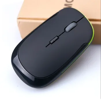 2.4 GHz Sklandžiai Vertus Jausmas Ultra Plonas Mini USB Imtuvas Belaidės Pelės Permainingi 1600DPI Optinės Žaidimų Pelės