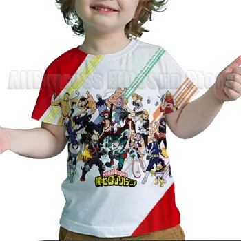 Bamblys Boku No Herojus akademinės bendruomenės Sezonas 5 T Marškinėliai Vaikams, Cartoon Anime marškinėliai Vasarą Berniukams, Mergaitėms, Vaikams, Deku Tshirts Streetwear
