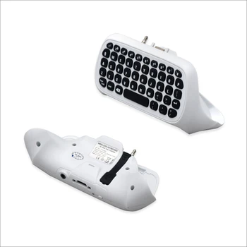 2.4 G Baltojo Mini Belaidė Chatpad Klaviatūra su 3.5 mm Audio jungtis Pokalbių Pranešimo Klaviatūra, skirta XBox Vienas / Slim / Elit Valdytojas