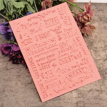 KARŠTO plastiko Velykų tekstas amatų kortelės popieriaus kortelės albumo vestuvių dekoravimas įrašą Įspaudas katalogai