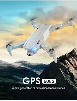 Originalus Baterijos Atsargines Dalis S608 GPS Drone 6K Dvigubos HD Kameros Profesionalus Antenų WIFI FPV Quadcopter