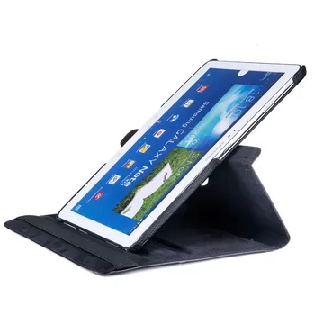 360 Laipsnių Besisukantis PU Odos Flip Cover Case For Samsung Galaxy Tab 4 10.1 SM-T530 T531 T535 10.1 colių Tablet Smart Stovo Dangtelis - 