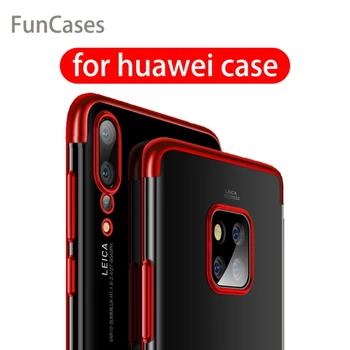Švelni Skaidri Atveju, Huawei Y5 Y6 Y7 Y9 Premjero 2019 P Smart Z Aišku, TPU Case For Garbę 20 Pro 20i 10i 10 8S 8A Danga Padengti - 