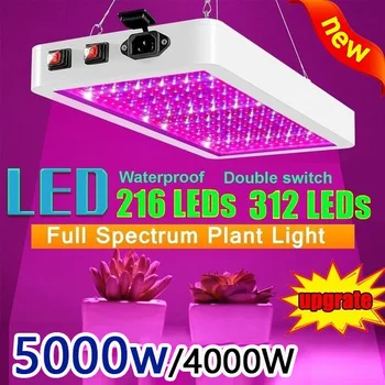 4000W/5000W 216/312 Led Full spectrum LED Augalų Auga Šviesos Daržovių Bloom Lempos Patalpų Augalų Auginimo Šviesos Šiltnamio efektą sukeliančių Augti Žiburiai - 