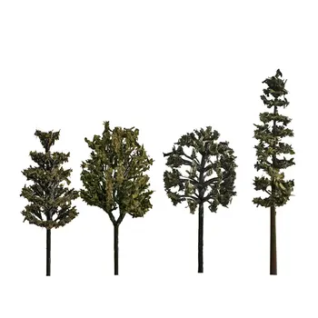 HO N Masto Imitavimo Modelį Medžio 3-9cm Architektūros Pastatas, Geležinkelio Traukinių Kraštovaizdžio Išdėstymas - 
