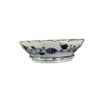 Pradžioje kolekcija Ming Zhengde mėlynos ir baltos kylin grūdų, meliono ir vaisių plokštė kui burną dvigubo dugno dubenį seno porceliano - 
